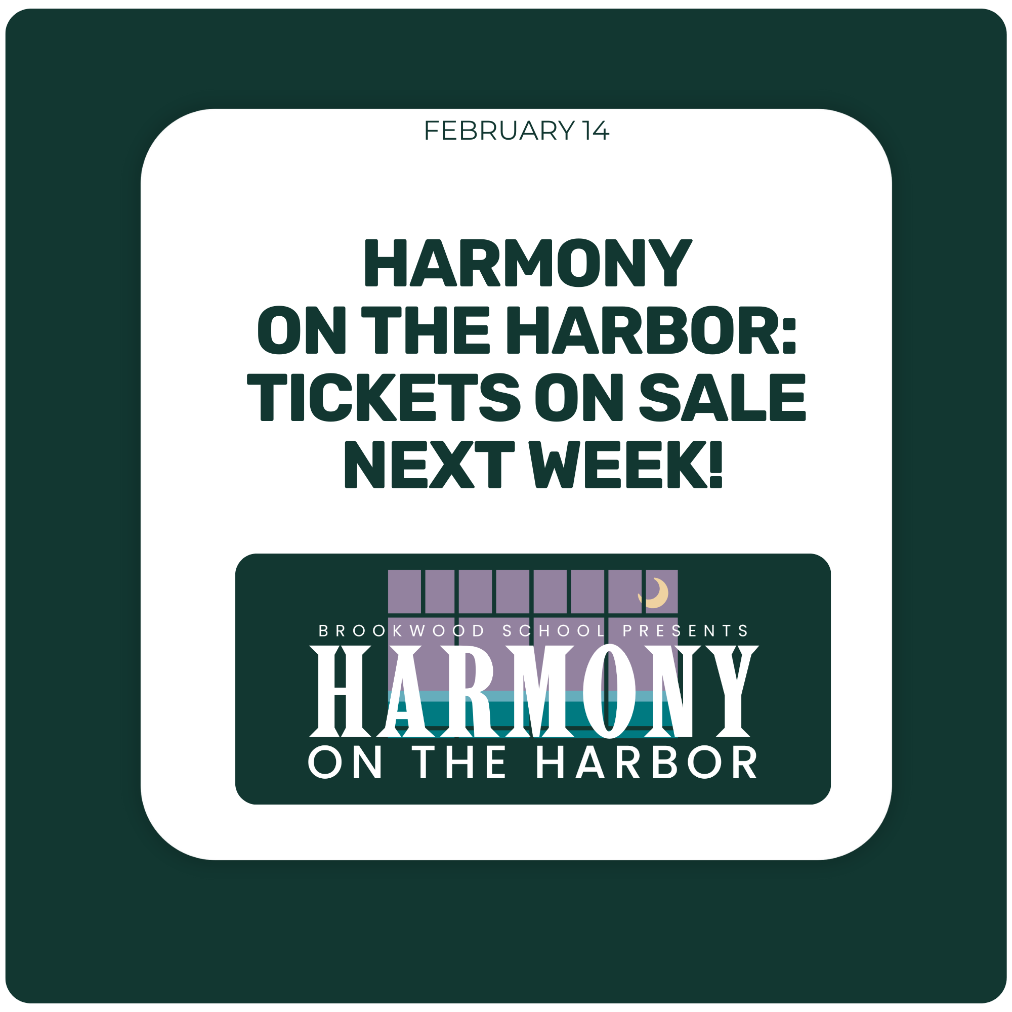 Tickets for Harmony on the Harbor