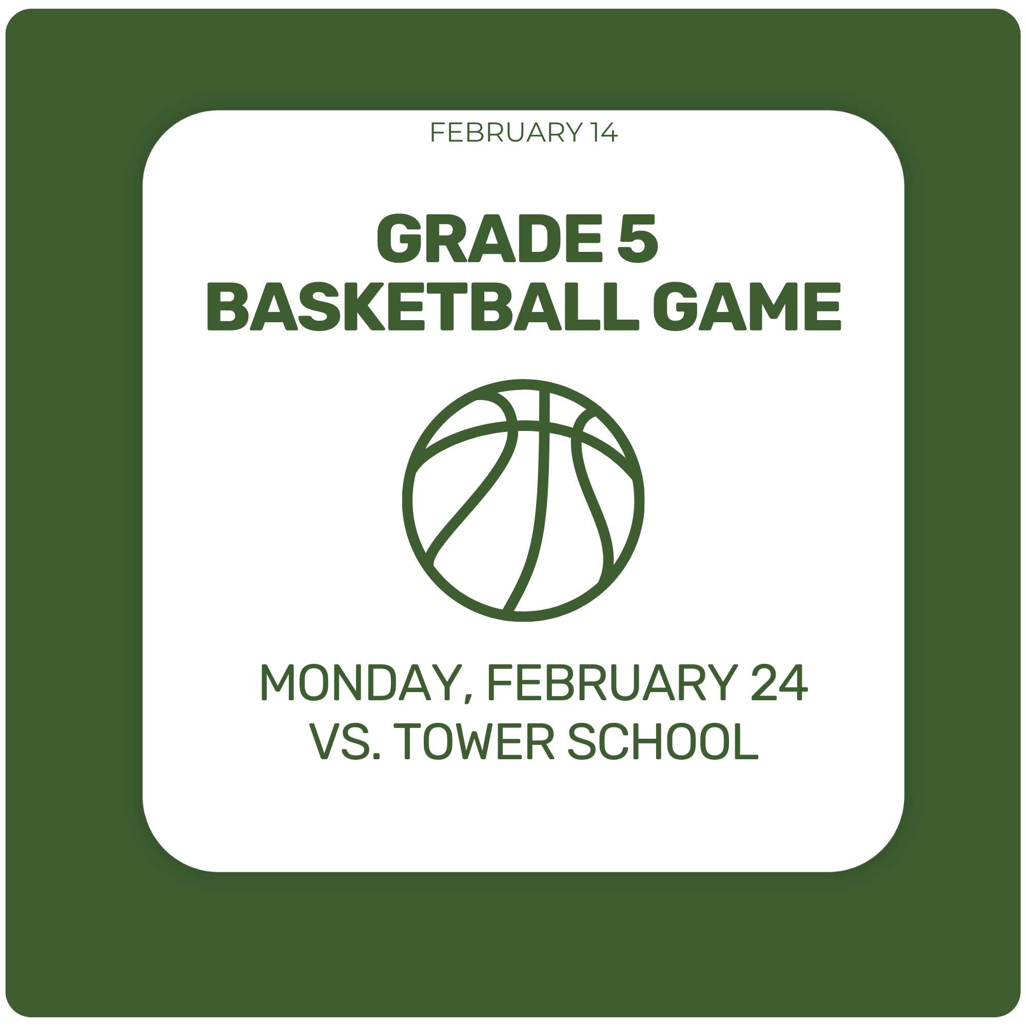 Grade 5 Basketball Game and More!