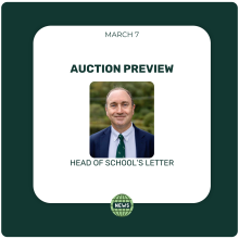 Auction Preview - Head of School's Letter, March 7