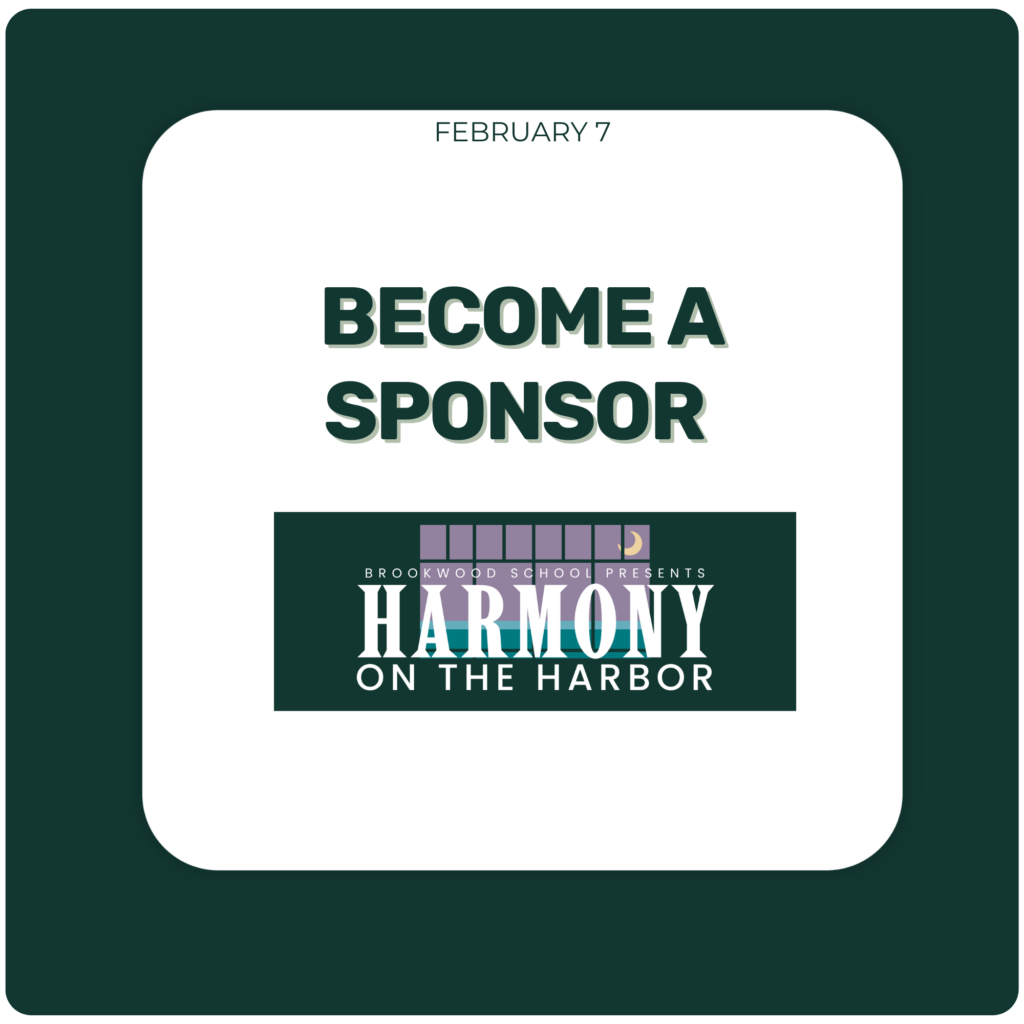 Become an event sponsor of Harmony on the Harbor