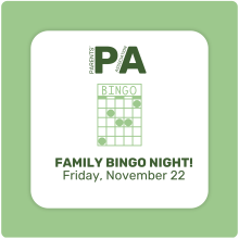 Bingo Night - RSVP: Friday, November 22