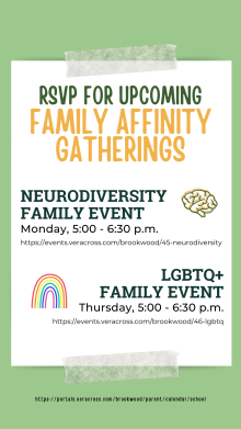 Upcoming Family affinity group events