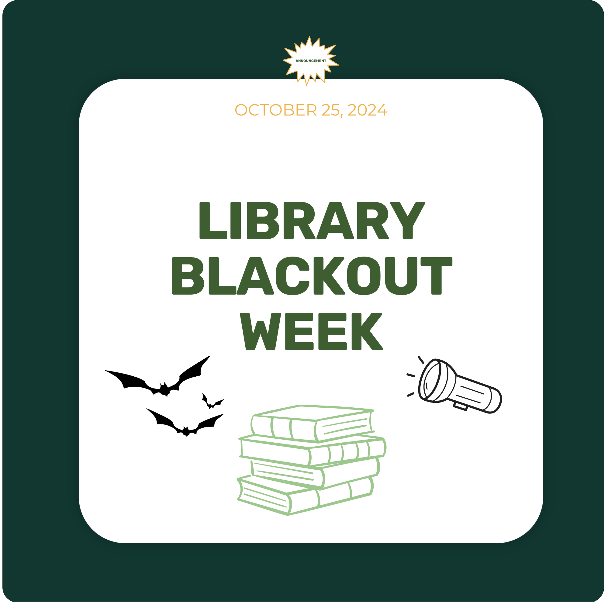 Another Spooktacular Library Blackout Week! 